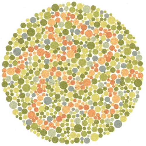 Ishihara Color Blindness Test Plate 21