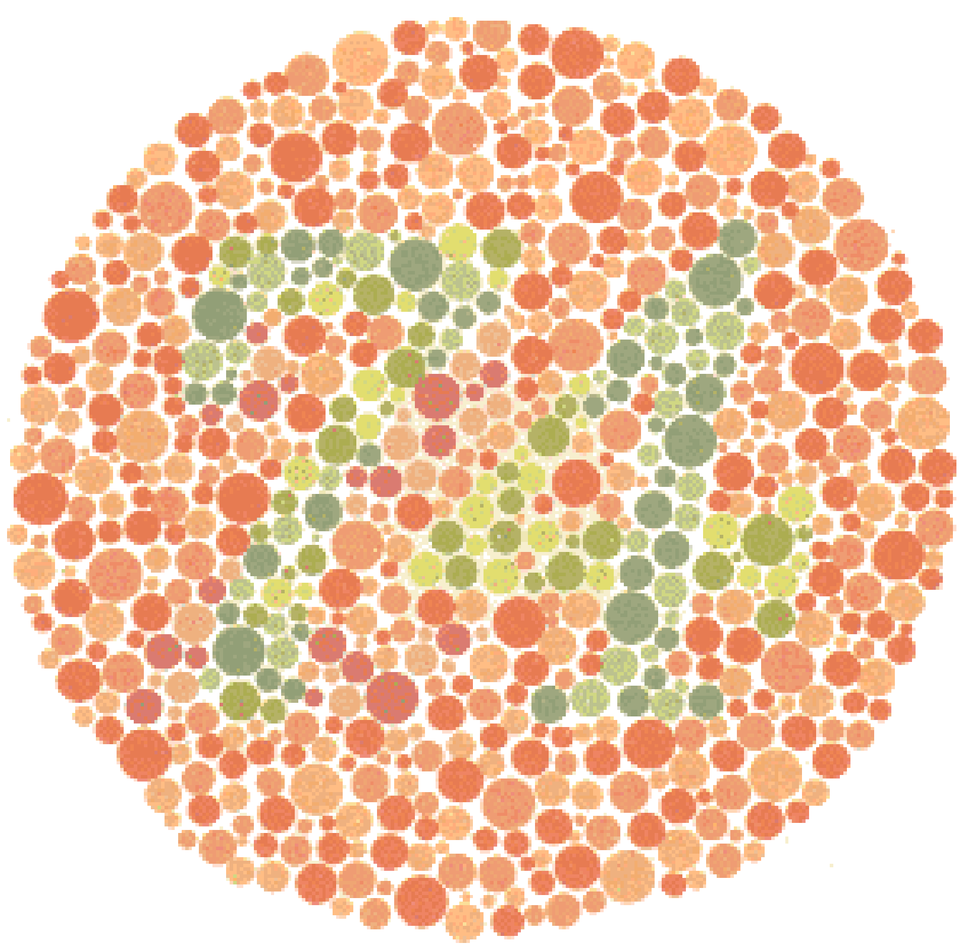 Ishihara Color Blindness Test Plate 7